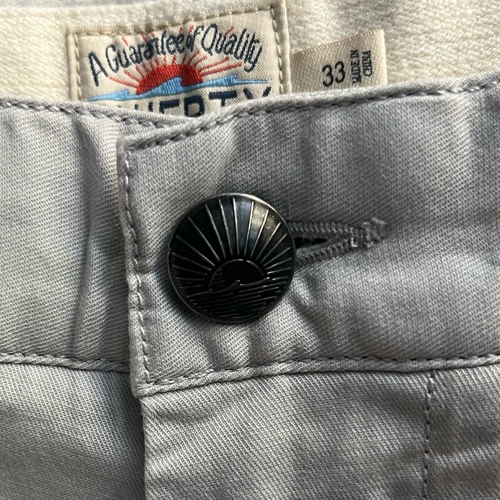 Faherty Light Grey Shorts Sz 33 - Picture 5 of 5